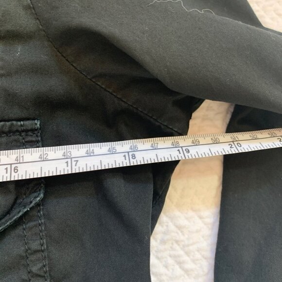 BEBE Black 100% Cotton Bomber Full Zip Moto Jacket size S - Picture 8 of 10